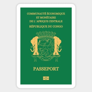 Republic of Congo passport Magnet